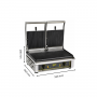 Contact grill double en fonte 4kW Majestic - Roller Grill