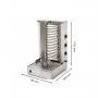 Machine à kebab gyros électrique 40kg de viande - Roller Grill