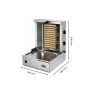 Machine à kebab gyros électrique 15kg de viande - Roller Grill