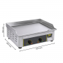 Plancha électrique inox professionnelle double - Roller Grill