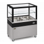 Bain-marie vitrine chauffante panoramique 2xGN1/1 monobloc - Roller Grill
