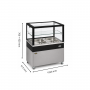Bain-marie vitrine chauffante panoramique 2xGN1/1 monobloc - Roller Grill