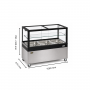 Bain-marie vitrine chauffante panoramique 3xGN1/1 monobloc - Roller Grill