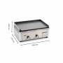 Plancha électrique en fonte 2 zones - Roller Grill