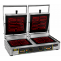 Contact grill vitrocéramique infrarouge avec cadre chauffant double - Roller Grill
