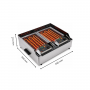 Grill électrique à pierre de lave 2 zones de cuisson - Roller Grill