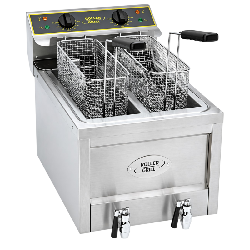 Friteuse électrique comptoir 2 x 8 L double - Roller Grill