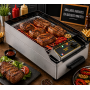 Grill électrique à pierre de lave 1 zone de cuisson - Roller Grill