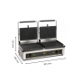 Contact grill double en fonte 6kW Double panini -Roller Grill