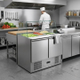 Saladette réfrigérée avec vitre bombée 2 portes GN 1/1