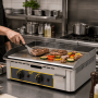 Plaque à snacker gaz en inox 2 zones - Roller Grill