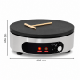 Crêpière Ronde Professionnelle Électrique 3000W – Plaque Fonte 40 cm