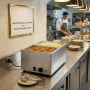 Bain-marie électrique sans robinet de vidange avec 2 bacs GN 1/2