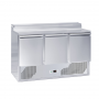 Saladette réfrigérée 3 portes GN 1/1 et top à ingrédients GN 1/6