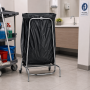 Poubelle pince sac sur roues