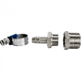 Kit porte-tuyau avec raccord 1/2" mâle pour arrivée d’eau