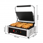 Grill de contact professionnel, plaques lisses