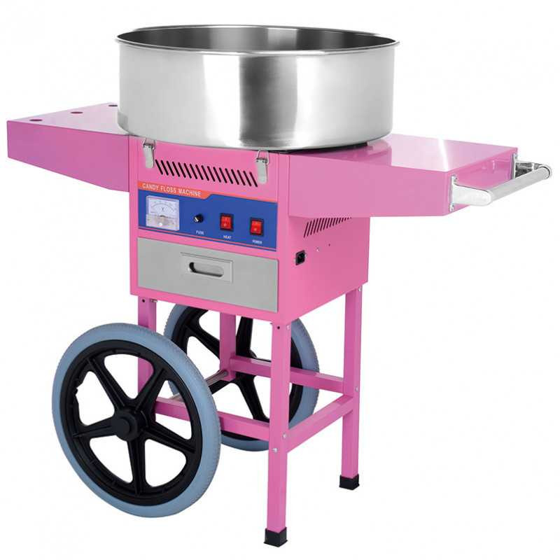 Machine barbe à papa avec chariot - modèle déclassé suite choc