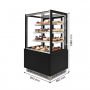 Vitrine réfrigérée cubique Kuby 3 étagères