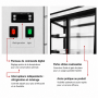 Vitrine réfrigérée cubique Kuby 3 étagères