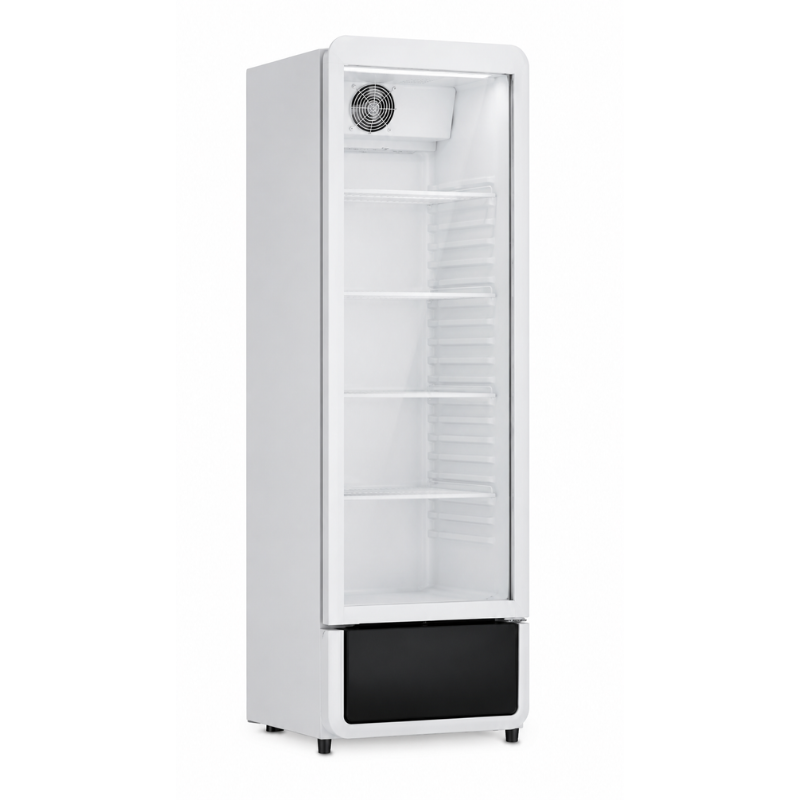 Armoire à boissons réfrigérée 350L blanche 1 porte