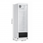 Armoire à boissons réfrigérée 350L blanche 1 porte