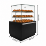 Tour à viennoiserie vitré professionnel avec éclairage LED