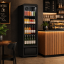 Armoire à boissons réfrigérée 350L noire 1 porte