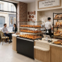 Tour à viennoiserie vitré professionnel avec éclairage LED - 1300 mm