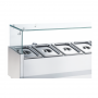 Vitrine saladette réfrigérée à ingrédients 380 mm
