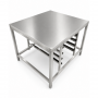 Support four 4 plaques GN1/1 et 600 x 400 plateau 930 x 850 mm