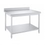 Table inox professionnelle Adossée- 1000 x 600 mm - modèle déclassé