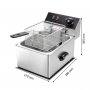 Friteuse Électrique 4L sans vidange 1 x 2,5Kw