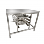 Support four 4 plaques GN1/1 et 600 x 400 plateau 930 x 850 mm