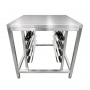 Support four 4 plaques GN1/1 et 600 x 400 plateau 700 x 700 mm