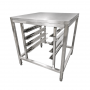 Support pour four - 4 plaques GN1/1 et 600 x 400 - 700 x 700 mm