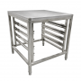Support four 4 plaques GN1/1 et GN2/1 plateau 700 x 700 mm