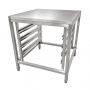Support four 4 plaques GN1/1 et GN2/1 plateau 700 x 700 mm