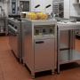 Friteuse électrique sur coffre 20L grand débit double - Roller Grill