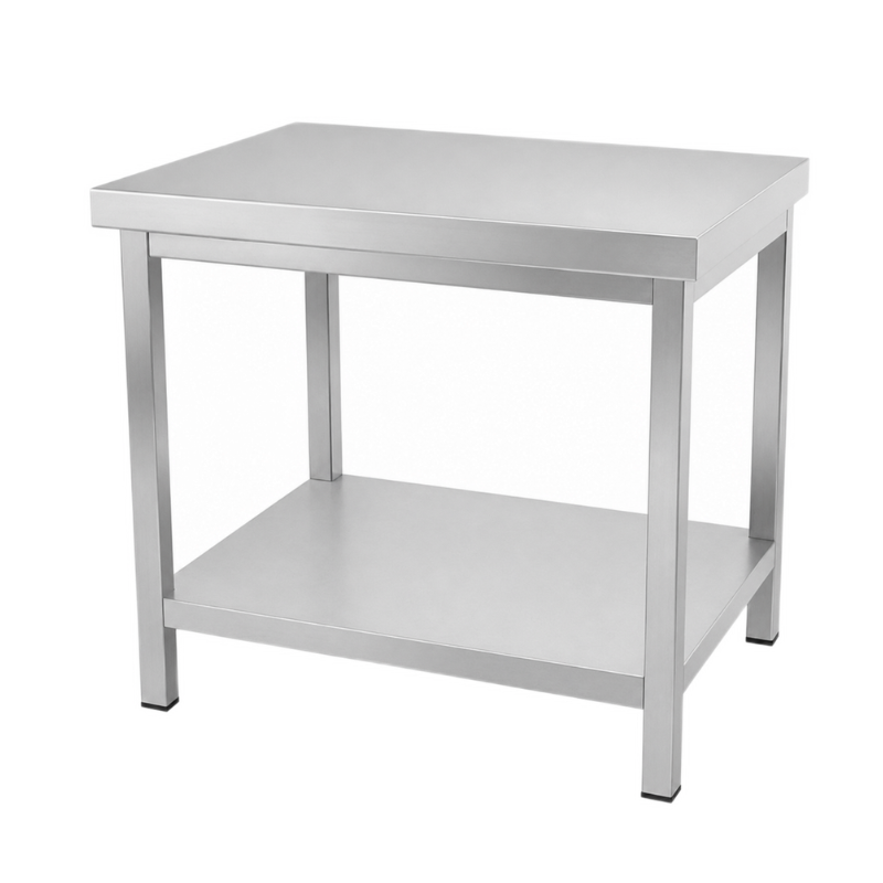 Table inox professionnelle 1000 x 600 x 850 mm