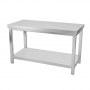 Table inox professionnelle 1200 x 600 x 850 mm