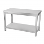 Table inox professionnelle Centrale - 1500 x 600 x 850 mm