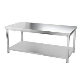 Table inox professionnelle 2000 x 600 x 850 mm