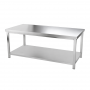 Table inox professionnelle 2000 x 600 x 850 mm