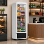 Armoire à boissons réfrigérée 350L blanche 1 porte