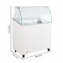 Vitrine à glace 4 bacs de 5 litres