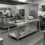 Table inox professionnelle 2000 x 600 x 850 mm