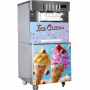 Machine à glaces italiennes professionnelle 3 parfums 5 manettes sur roues