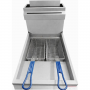 Friteuse gaz professionnelle sur pieds sans couvercle - 25 Litres