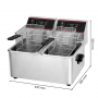 Friteuse électrique - 2 x 4 litres